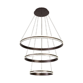 Photograph: Idolite Balbi Coffee Finish Large 3 Ring Dimmable Led Pendant Light - 4000K