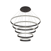Photograph: Idolite Balbi Graphite Extra Large 5 Ring Dimmable Led Pendant Light - 4000K