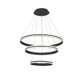 Photograph: Idolite Balbi Graphite Large 3 Ring Dimmable Led Pendant Light - 4000K
