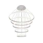 Photograph: Idolite Balbi Matt White Extra Large 5 Ring Dimmable Led Pendant Light - 4000K