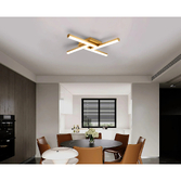Photograph: Idolite Barking Brass 4 Arm Flush LED Bathroom Ceiling Light - 3000K LED, IP44