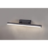 Photograph: Idolite Barking Medium Sand Black LED Adjustable Bathroom Wall Light - IP44, 4000K