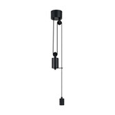 Photograph: Idolite Beardsmore Pulley Rise & Fall Pendant Black