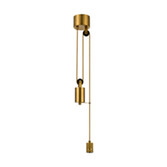 Photograph: Idolite Beardsmore Pulley Rise & Fall Pendant Brass