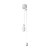 Photograph: Idolite Beardsmore Pulley Rise & Fall Pendant Gloss Cream