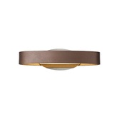 Photograph: Idolite Blackfriars Satin Brown/Polished Chrome/Frosted White Led Wall Light - 3000K