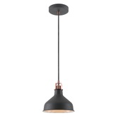 Photograph: Idolite Blackwall Sand Black/Copper Small Single Pendant