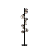 Photograph: Idolite Calix IDOMS/8409 Floor Lamp, 11 x G9, Glass in a Satin Black/Smoke Plated Finish