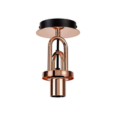 Photograph: Idolite Camille 12cm Flush Ceiling Light, 1 x E27, Copper