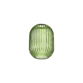 Photograph: Idolite Camille 14x20cm Almond Ribbed Glass, Green