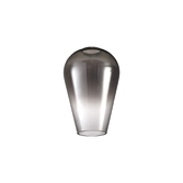 Photograph: Idolite Camille 14x21cm Pear Shaped Glass, Smoke/Clear