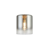 Photograph: Idolite Camille 15x17cm Cylinder Glass (K), Smoke Fade/Clear