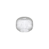 Photograph: Idolite Camille 16x13cm Pumpkin Shaped Ribbed Glass, Clear
