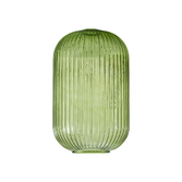 Photograph: Idolite Camille 20cm Tubular Ribbed Glass, Green