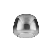 Photograph: Idolite Camille 23cm Trapezium Glass, Smoke Fade/Clear