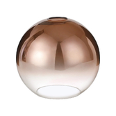 Photograph: Idolite Camille 30cm Globe Glass, Copper Fade/Clear