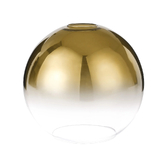 Photograph: Idolite Camille 30cm Globe Glass, Gold Fade/Clear