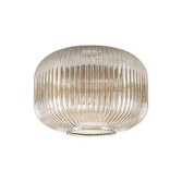 Photograph: Idolite Camille 30cm Pumpkin Shaped Ribbed Glass, Champagne