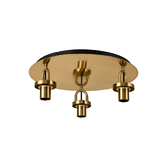 Photograph: Idolite Camille 45cm Light Flush Ceiling Light, 3 x E27, Brass Gold