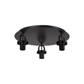 Photograph: Idolite Camille 45cm Light Flush Ceiling Light, 3 x E27, Matt Black