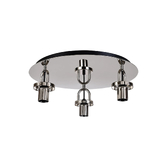 Photograph: Idolite Camille 45cm Light Flush Ceiling Light, 3 x E27, Polished Nickel