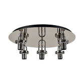 Photograph: Idolite Camille 55cm Light Flush Ceiling Light, 5 x E27, Polished Nickel
