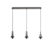 Photograph: Idolite Camille Linear Suspension Kit, 3 x E27, Matt Black