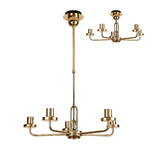 Photograph: Idolite Camille Telescopic Pendant/Semi Flush Light, 5 x E27, French Gold
