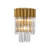 Photograph: Idolite Carpathian Brass Finish 3 Light Wall Light