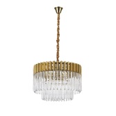 Photograph: Idolite Carpathian Brass Finish 8 Light Pendant