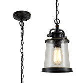 Photograph: Idolite Chesham Black/Gold Exterior Pendant