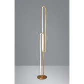 Photograph: Idolite Conlon Brushed Gold Dimmable Led Floor Lamp - 3000K