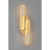 Photograph: Idolite Conlon Brushed Gold Led Wall Light With 3 Step Dimming - 3000K