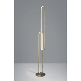 Photograph: Idolite Conlon Matt Satin Nickel Dimmable Led Floor Lamp - 3000K