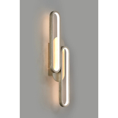 Photograph: Idolite Conlon Matt Satin Nickel Led Wall Light With 3 Step Dimming - 3000K