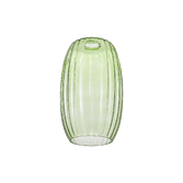 Photograph: Idolite Devine 18x29cm Green Ribbed Tubular Glass Shade
