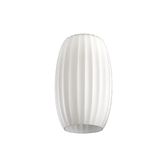 Photograph: Idolite Devine 18x29cm Opal Ribbed Tubular Glass Shade