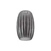 Photograph: Idolite Devine 18x29cm Smoke Ribbed Tubular Glass Shade
