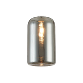 Photograph: Idolite Devine 18x30cm Smoke Plated Cylinder Glass Shade