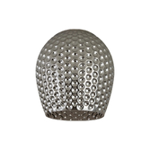 Photograph: Idolite Devine 19x20.5cm Smoke Plated Patterned Wine Glass Shade