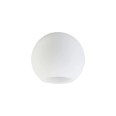 Photograph: Idolite Devine 20x18cm Open Mouth Round Opal Globe Glass Shade