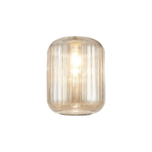 Photograph: Idolite Devine 20x25.5cm Champagne Ribbed Cylinder Glass Shade