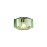 Photograph: Idolite Devine 22x13cm Green Chamfered Round Rippled Glass (Z), Shade