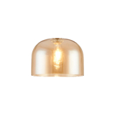Photograph: Idolite Devine 24x17cm Amber Plated Cloche Glass Shade