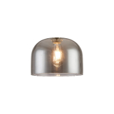 Photograph: Idolite Devine 24x17cm Smoke Plated Cloche Glass Shade