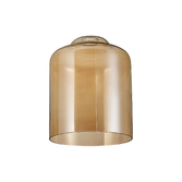Photograph: Idolite Devine 24x31cm Amber Plated Conical Cylinder Glass Shade