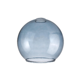 Photograph: Idolite Devine 25x22.5cm Open Mouth Round Blue Globe Glass Shade