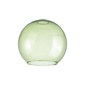 Photograph: Idolite Devine 25x22.5cm Open Mouth Round Green Globe Glass Shade
