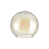 Photograph: Idolite Devine 25x22.5cm Open Mouth Round Iridescent Globe Glass Shade