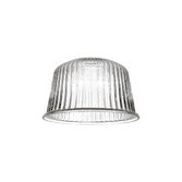 Photograph: Idolite Devine 28x17.5cm Clear Ribbed Dome Glass Shade